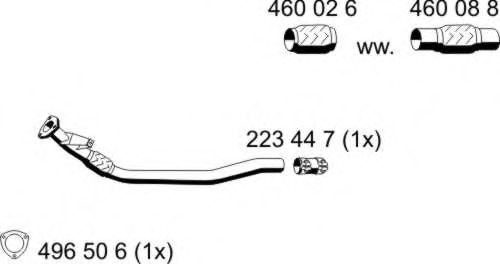 ERNST 244589 Exhaust Pipe